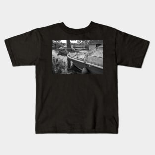 Tired boat on the River Bure, Norfolk Kids T-Shirt
